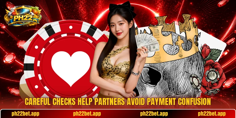 Careful checks help partners avoid payment confusion Careful checks help partners avoid payment confusion
