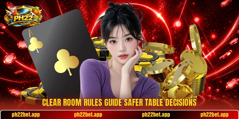 Clear room rules guide safer table decisions Clear room rules guide safer table decisions