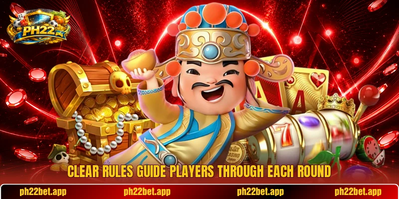 Clear rules guide players through each round Clear rules guide players through each round