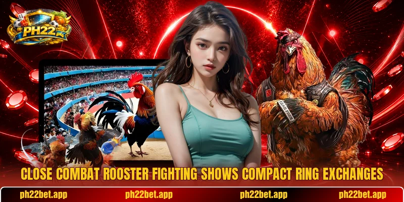 Close combat rooster fighting shows compact ring exchanges Close combat rooster fighting shows compact ring exchanges