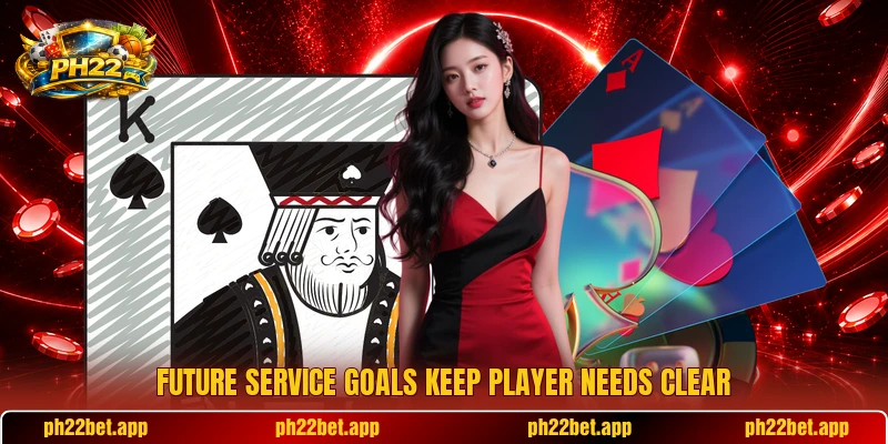 Future service goals keep player needs clear Future service goals keep player needs clear