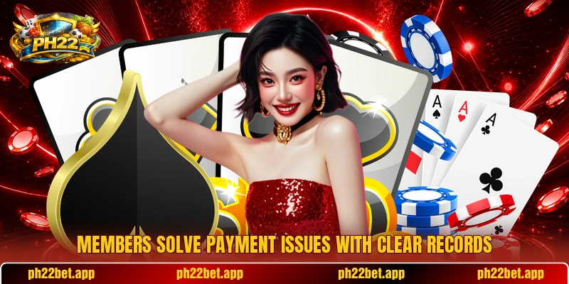 Members solve payment issues with clear records Members solve payment issues with clear records
