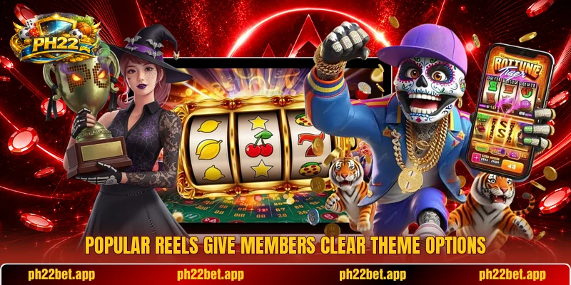 Popular reels give members clear theme options Popular reels give members clear theme options