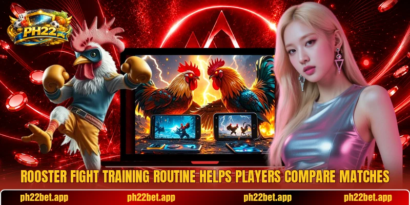 Rooster fight training routine helps players compare matches Rooster fight training routine helps players compare matches